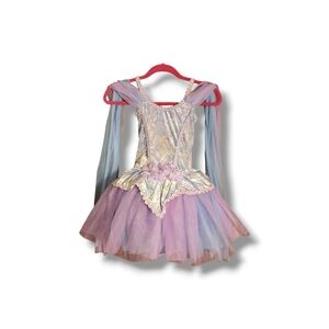 Girls Dansco Sparkling Fairy Kids Costume - Purple and Silver, size LC